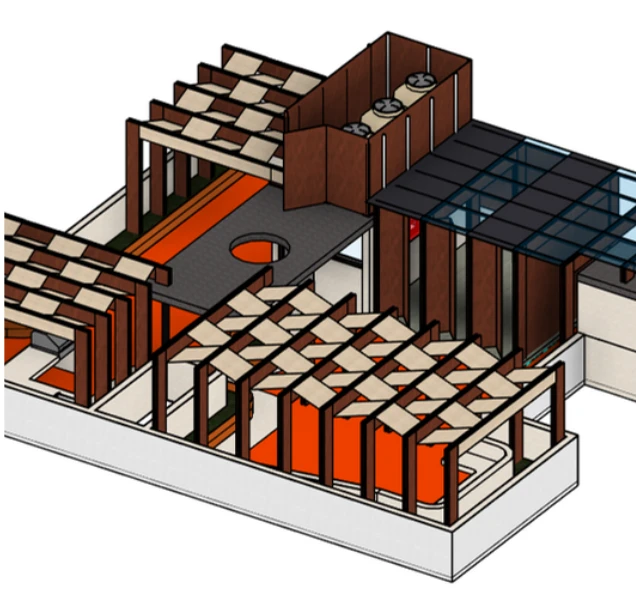 Terraza Papayo: modelo bim